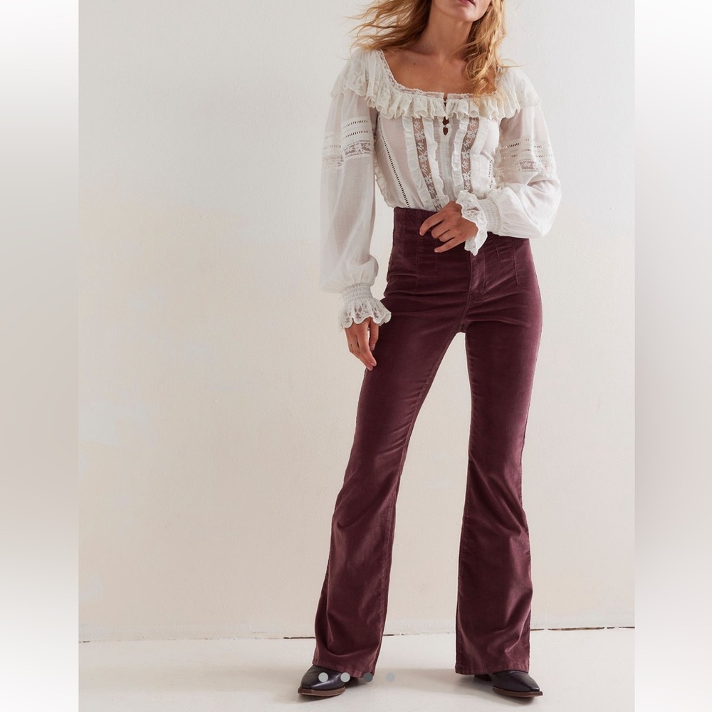 We The Free Burgundy Corduroy Pants